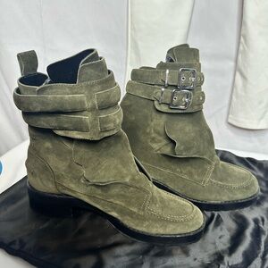Balenciaga Leather Moto Boots